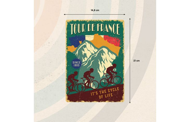 Plenty Gifts Sign Metal Tour de France (v)