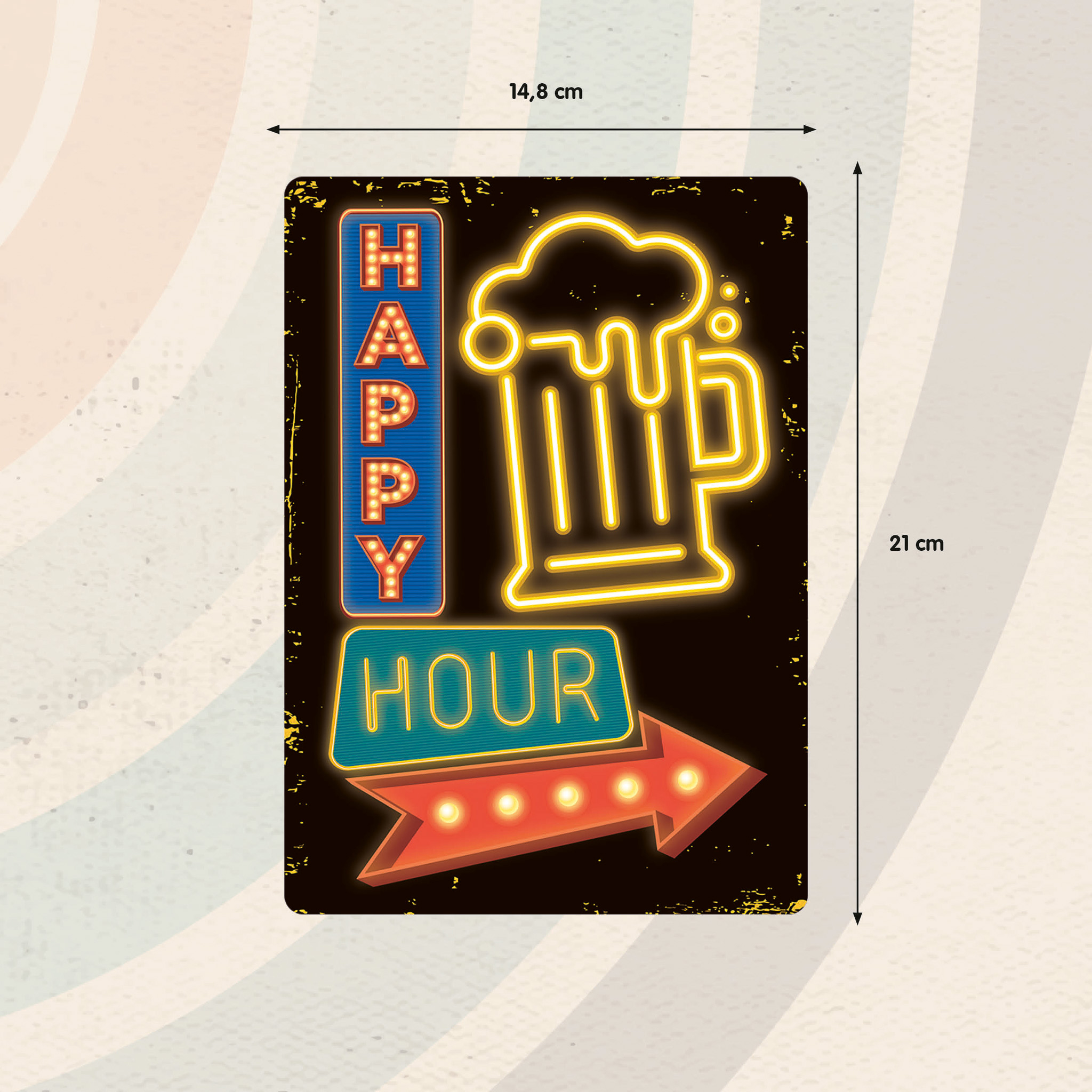 Plenty Gifts Bord blik Happy Hour (v)