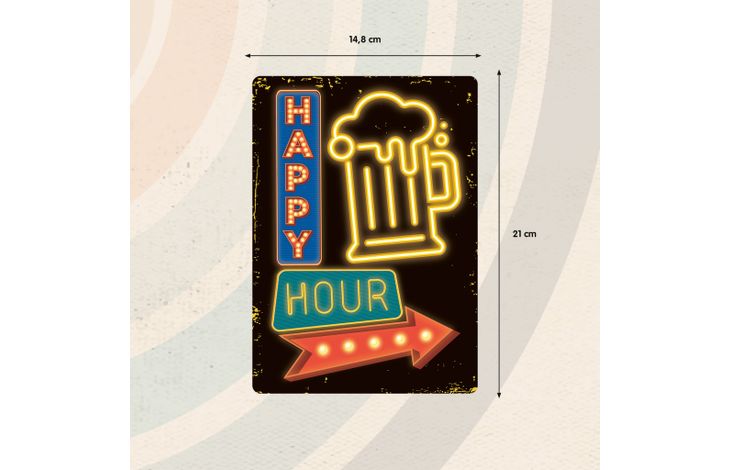 Plenty Gifts Bord blik Happy Hour (v)
