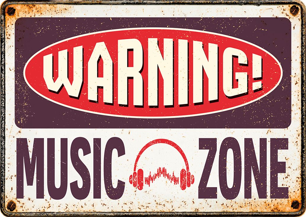 Plenty Gifts Sign Metal Music Zone (h)