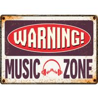 Plenty Gifts Sign Metal Music Zone (h)