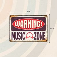 Plenty Gifts Sign Metal Music Zone (h)