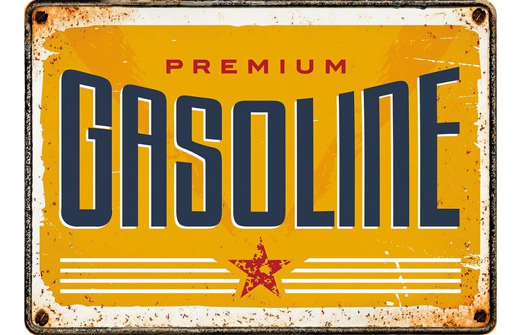 Plenty Gifts Sign Metal Gasoline (h)