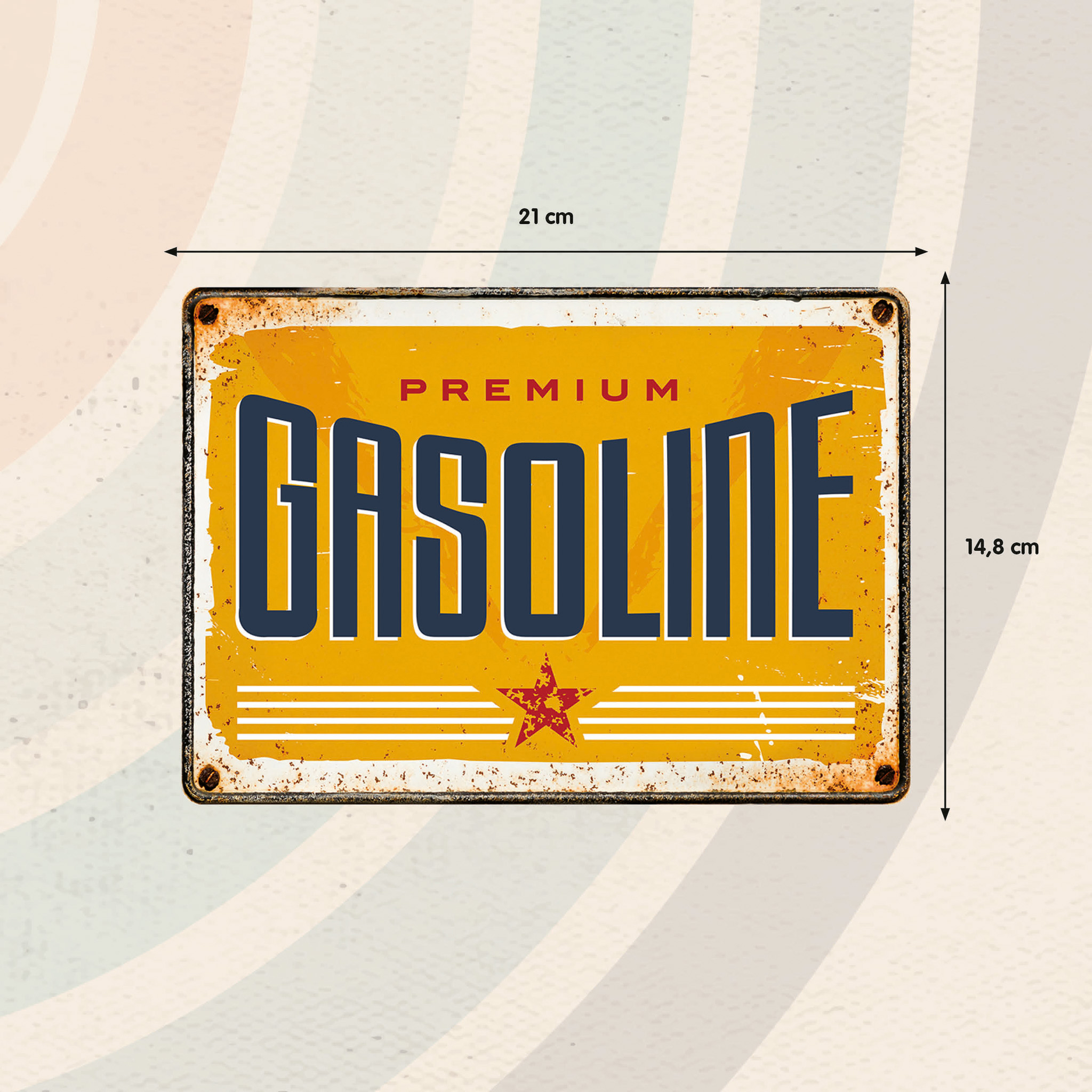 Plenty Gifts Sign Metal Gasoline (h)