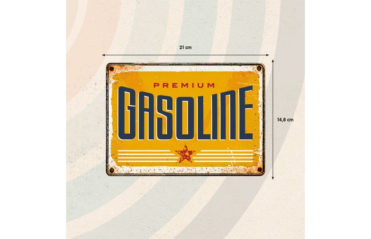 Plenty Gifts Sign Metal Gasoline (h)