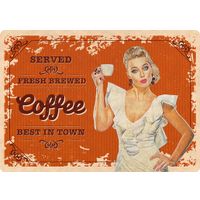 Plenty Gifts Bord blik Coffee (h)