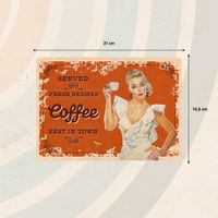 Plenty Gifts Bord blik Coffee (h)