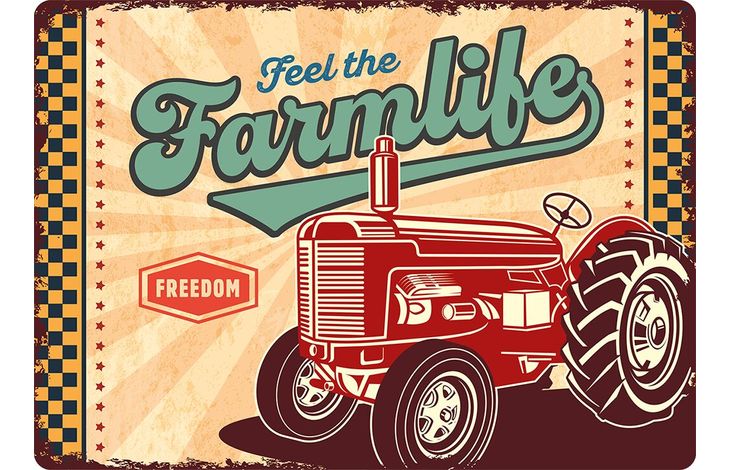 Plenty Gifts Sign Metal Farmlife (h)