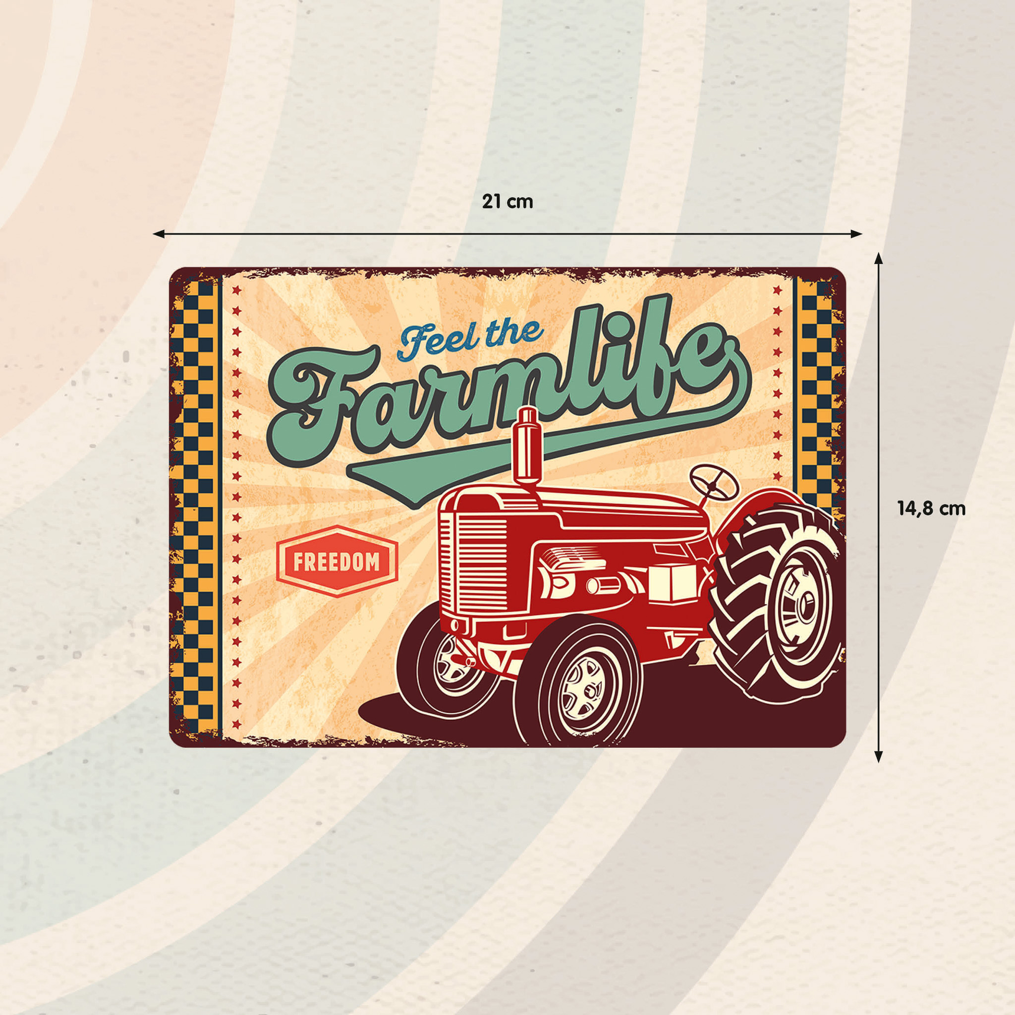 Plenty Gifts Sign Metal Farmlife (h)