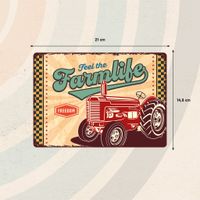 Plenty Gifts Sign Metal Farmlife (h)