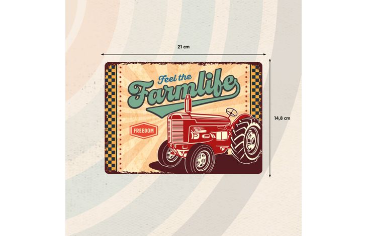 Plenty Gifts Sign Metal Farmlife (h)