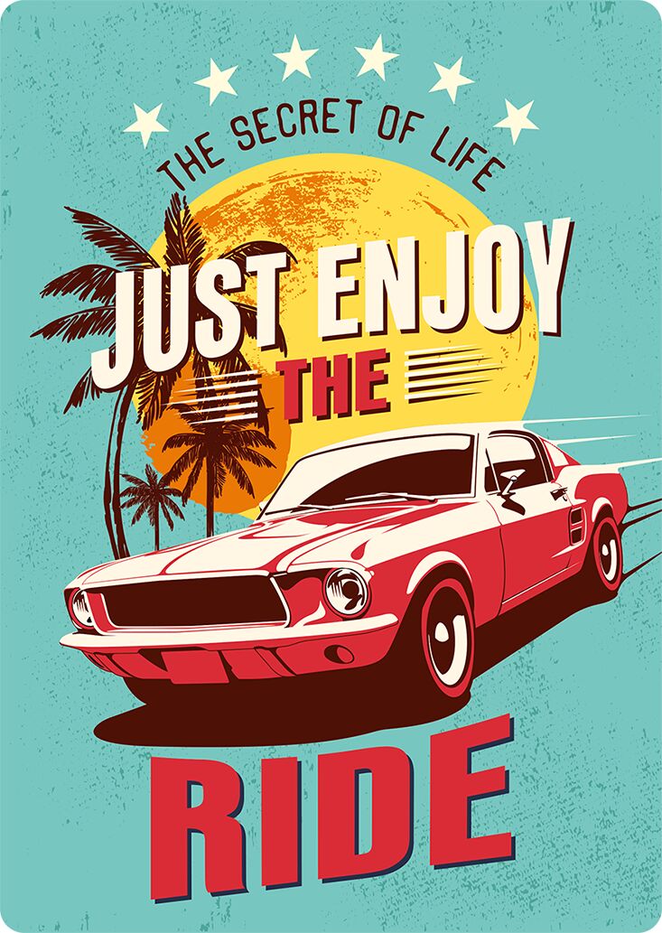 Plenty Gifts Bord blik Enjoy The Ride (v)