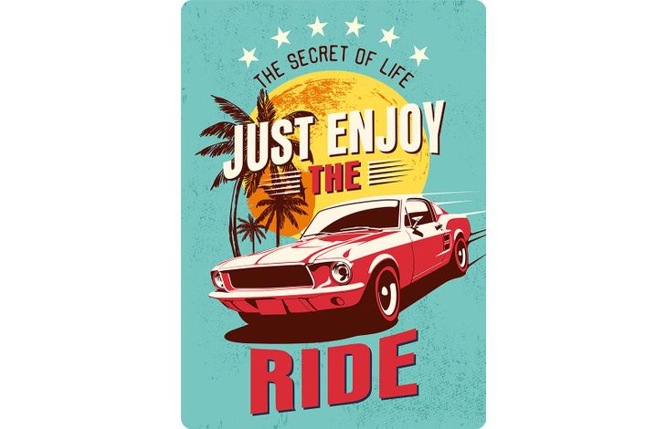 Plenty Gifts Bord blik Enjoy The Ride (v)