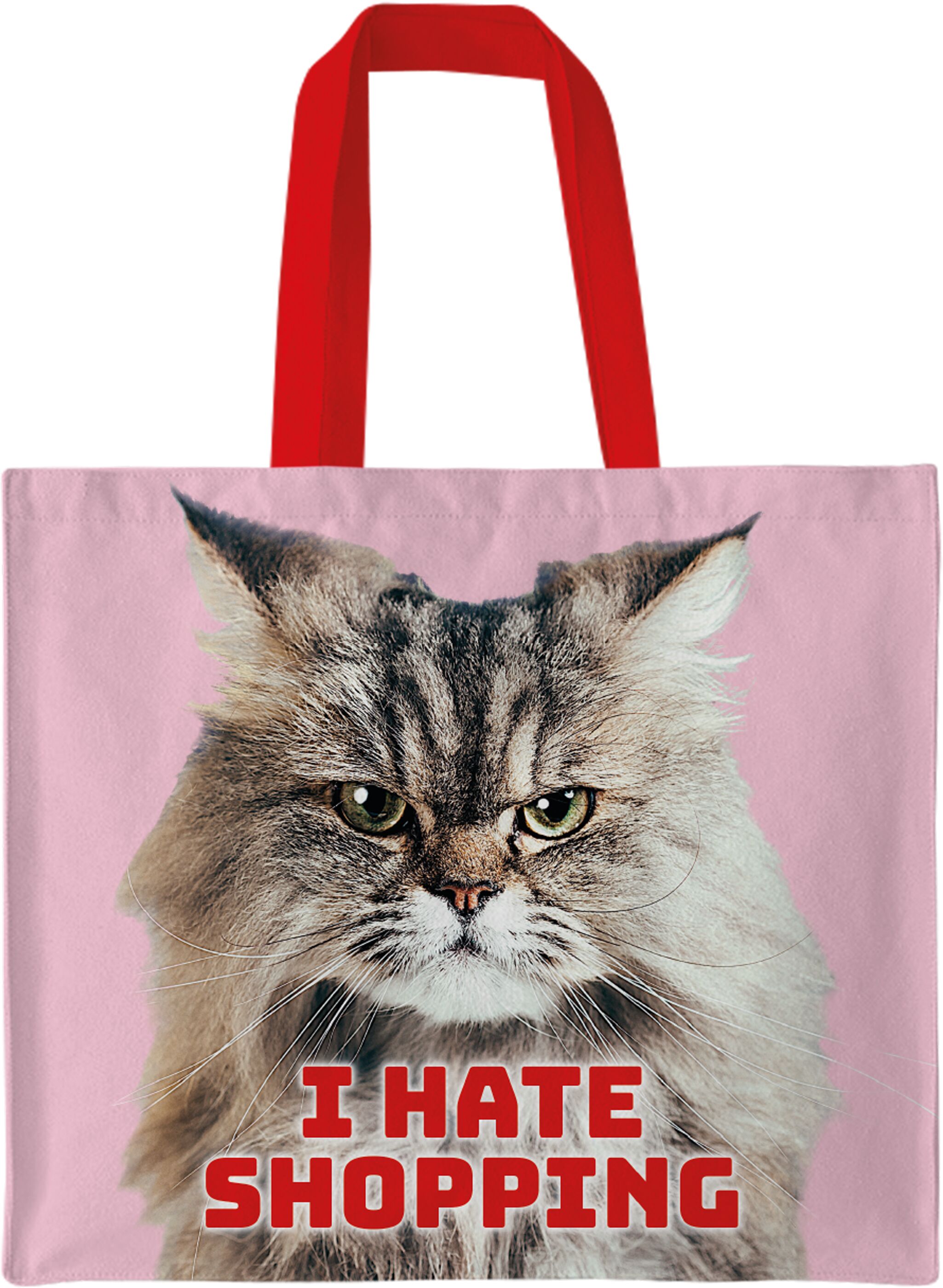 Plenty Gifts Canvas Tote Bag I Hate Shopping