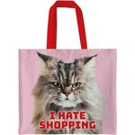 Canvas Tote Bag I Hate Shopping