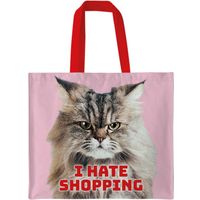 Plenty Gifts Canvas Tote Bag I Hate Shopping