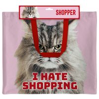 Plenty Gifts Canvas Tote Bag I Hate Shopping