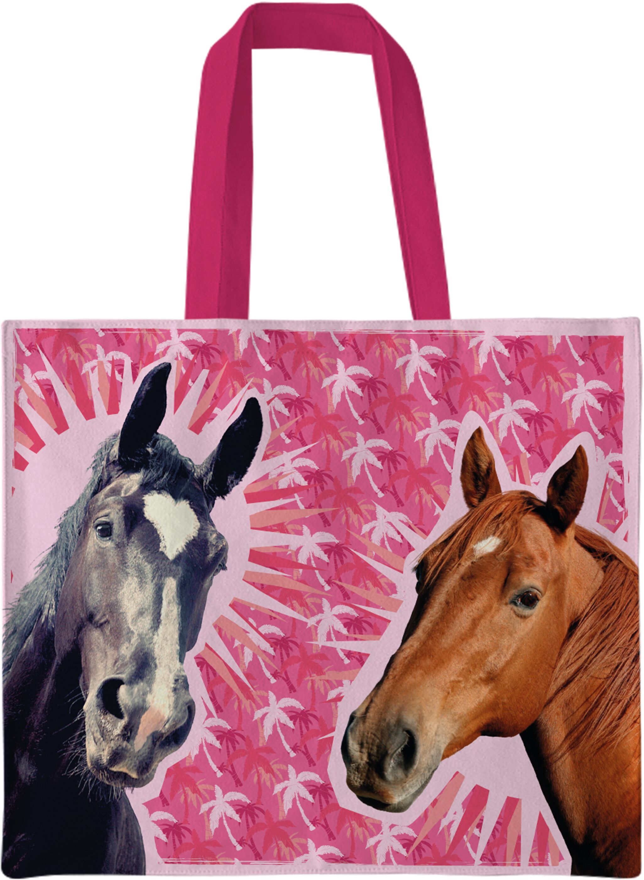 Plenty Gifts Canvas Tote Bag Horses