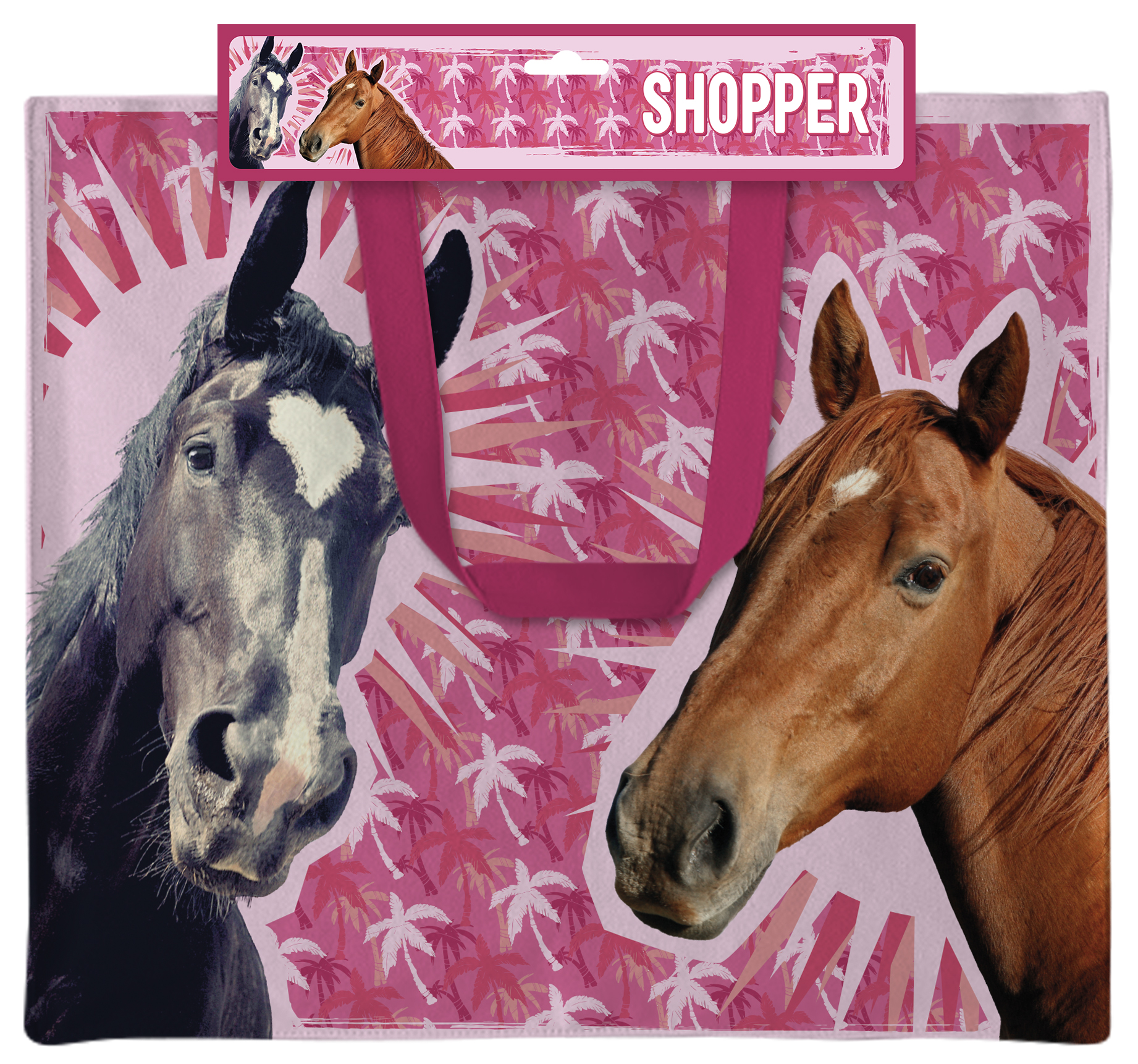 Plenty Gifts Canvas Tote Bag Horses