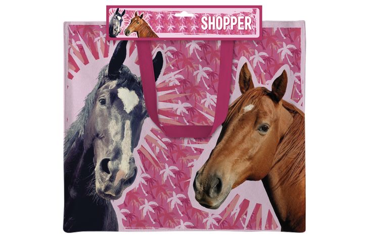 Plenty Gifts Canvas Tote Bag Horses