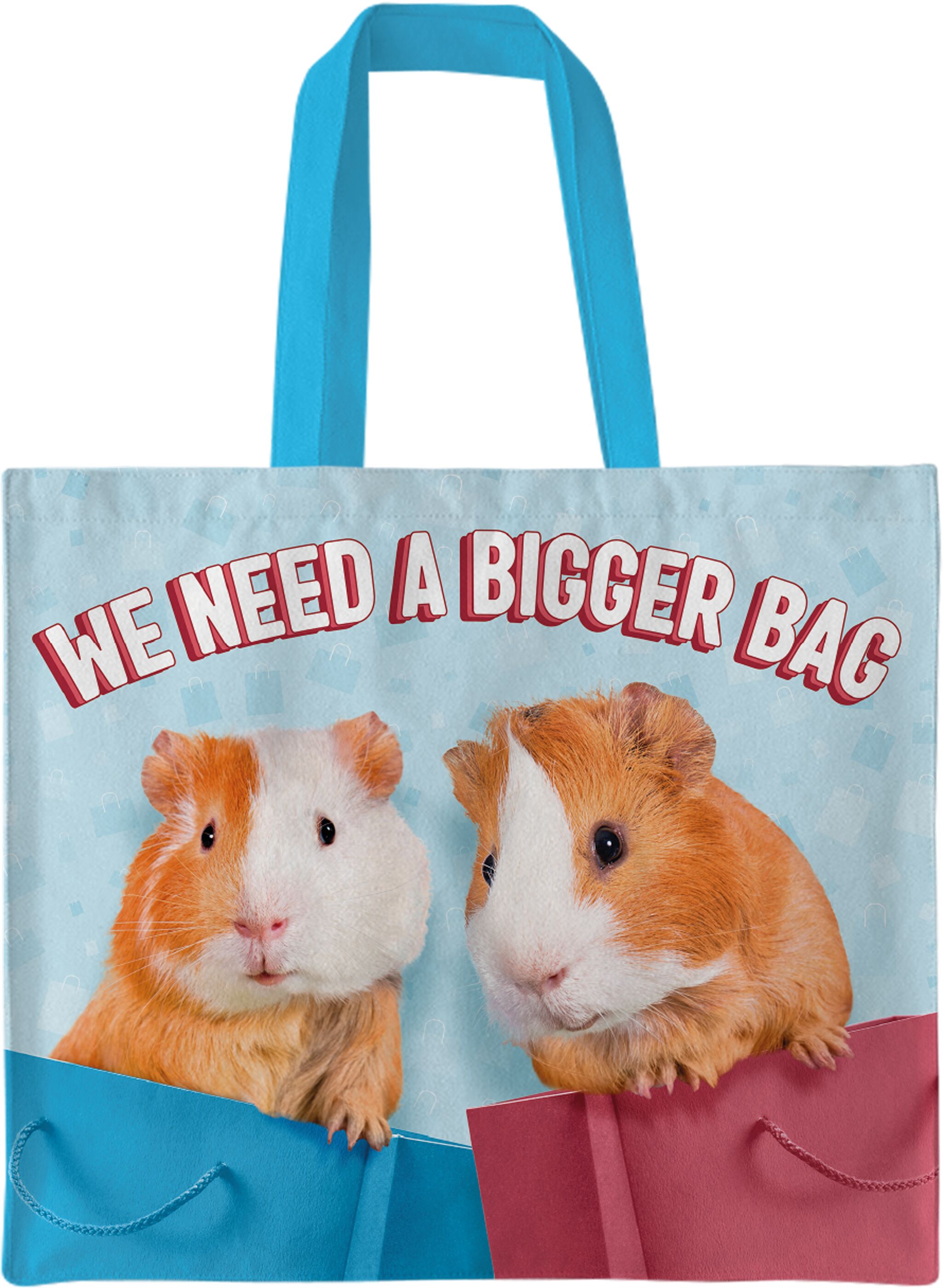 Plenty Gifts Canvas Tote Bag Bigger Guinea Pigs