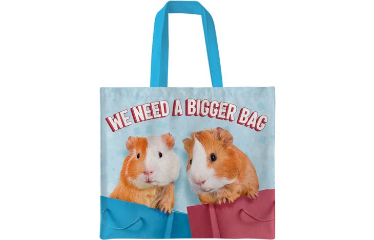 Plenty Gifts Canvas Tote Bag Bigger Guinea Pigs