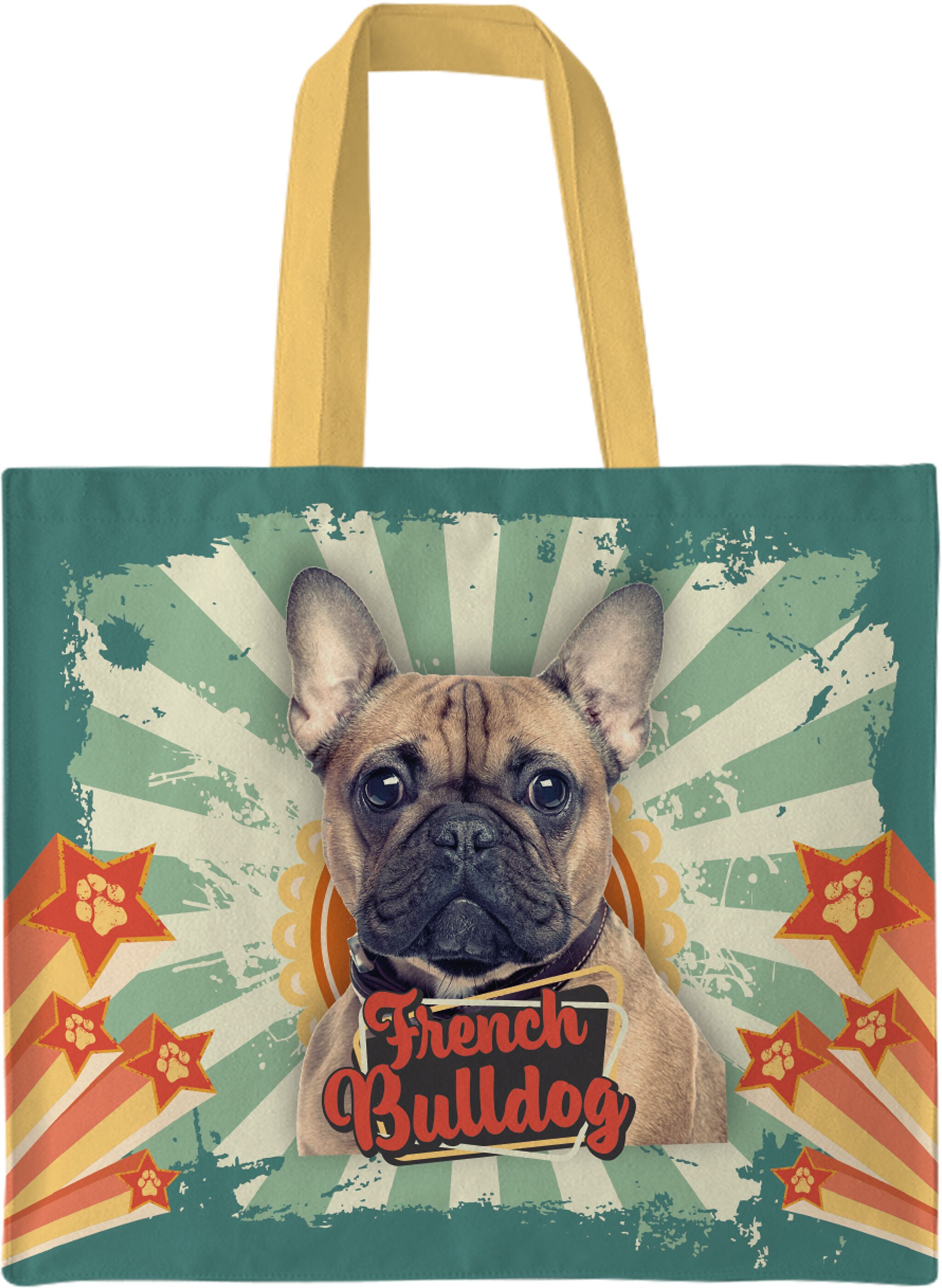 Plenty Gifts Canvas Tote Bag French Bulldog