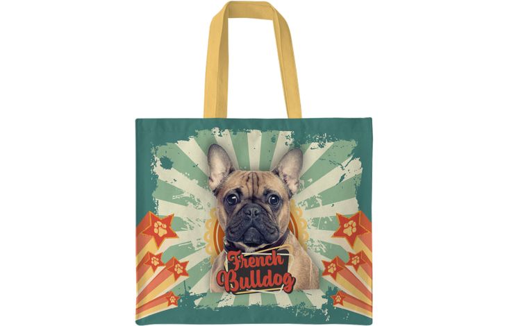 Plenty Gifts Canvas Tote Bag French Bulldog