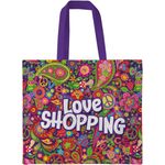 Canvas Tote Bag Love Shopping