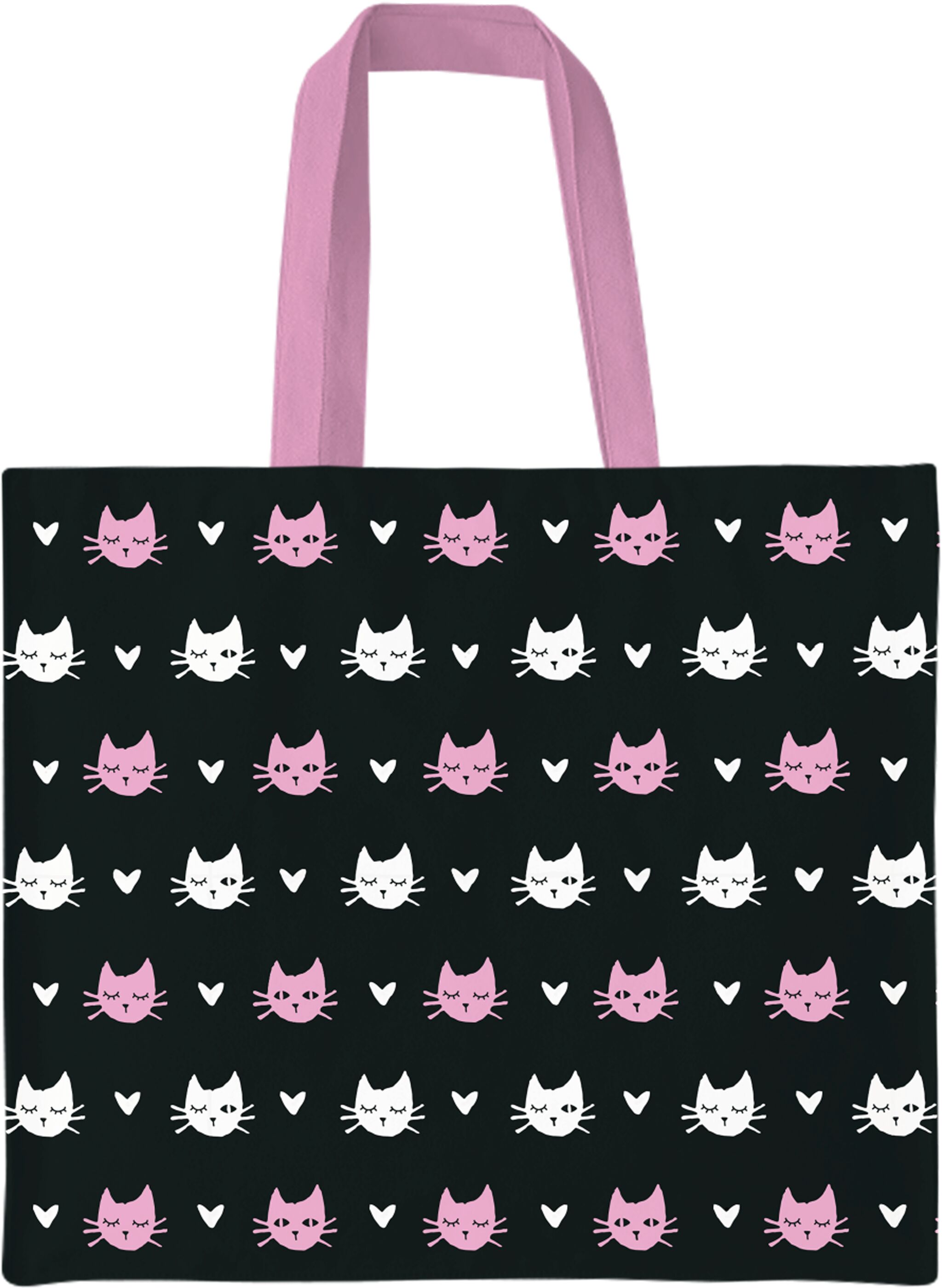 Plenty Gifts Canvas Tote Bag Cats & Love