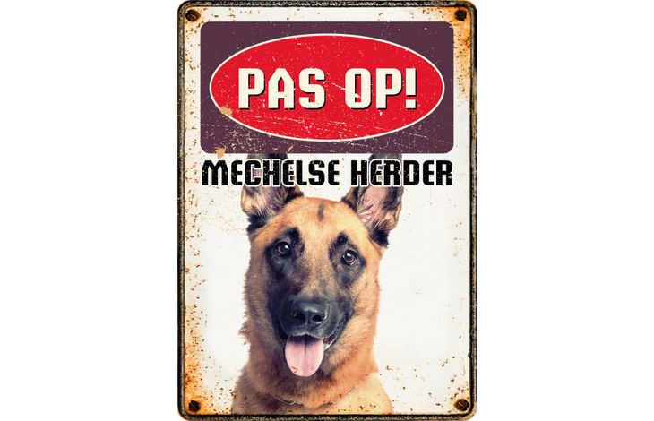 Plenty Gifts Bord Blik Mechelse Herder (v)