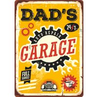 Plenty Gifts Sign Metal Dad's Garage (v)