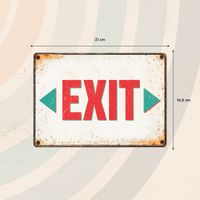 Plenty Gifts Sign Metal Exit (h)