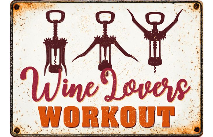 Plenty Gifts Sign Metal Wine Lovers (h)