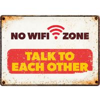 Plenty Gifts Sign Metal No Wifi (h)