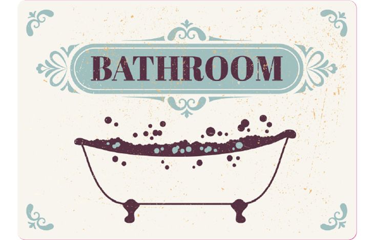 Plenty Gifts Bord blik Bathroom (h)