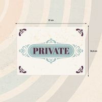 Plenty Gifts Sign Metal Private (h)