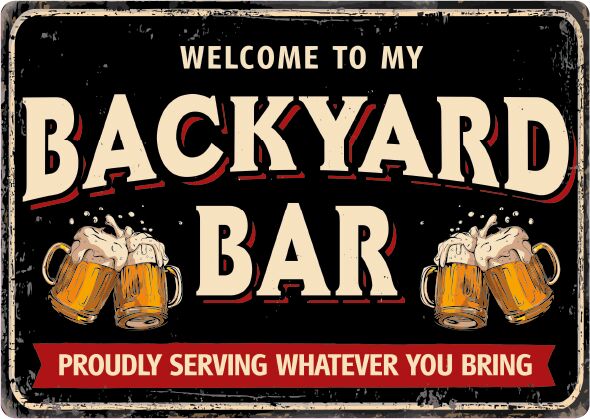 Plenty Gifts Bord blik Backyard Bar (h)