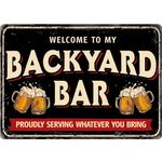 Bord blik Backyard Bar (h)