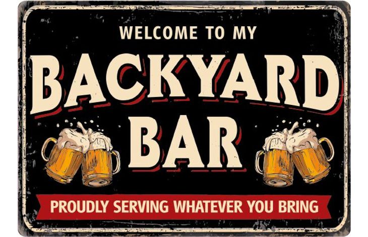 Plenty Gifts Bord blik Backyard Bar (h)