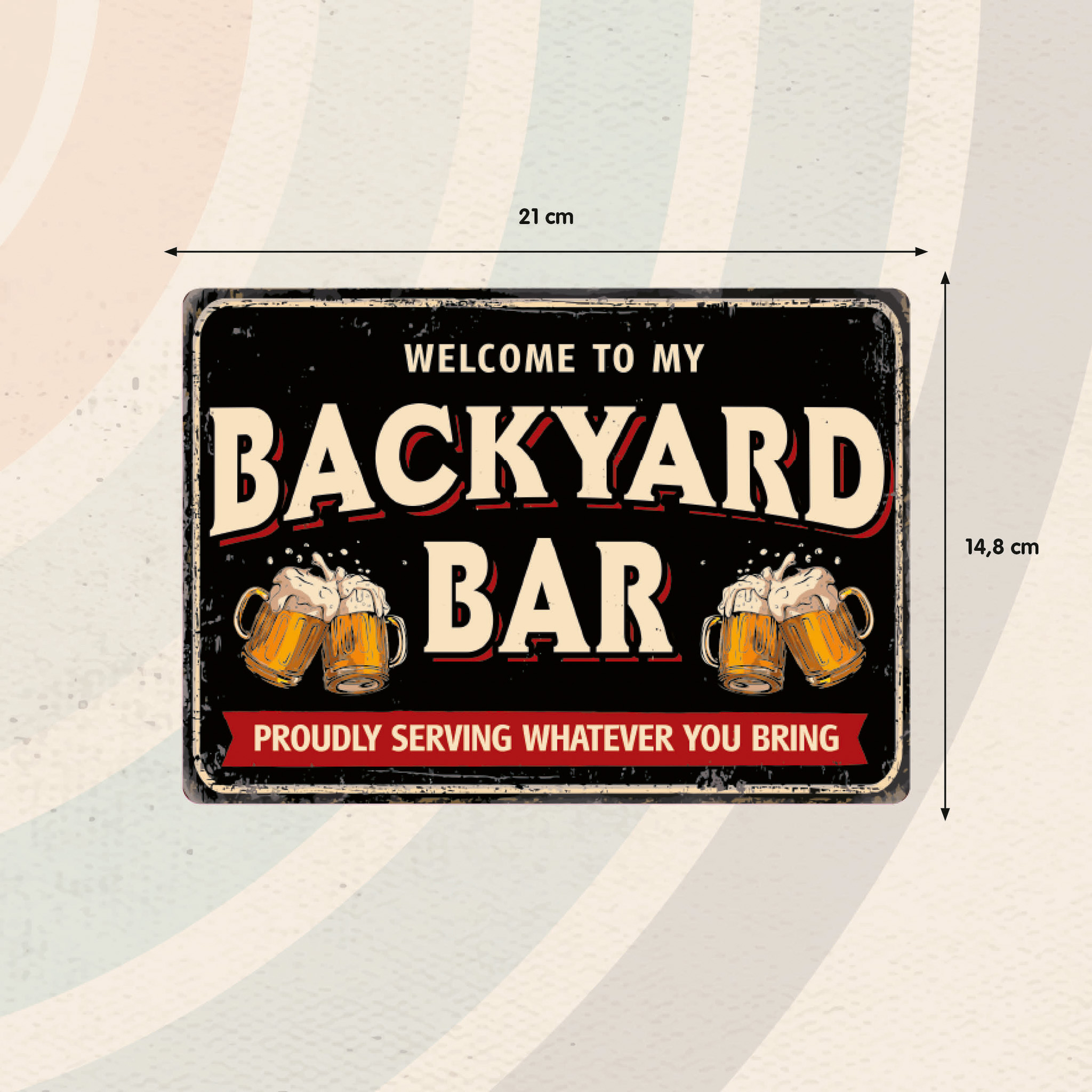 Plenty Gifts Bord blik Backyard Bar (h)