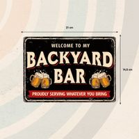 Plenty Gifts Bord blik Backyard Bar (h)