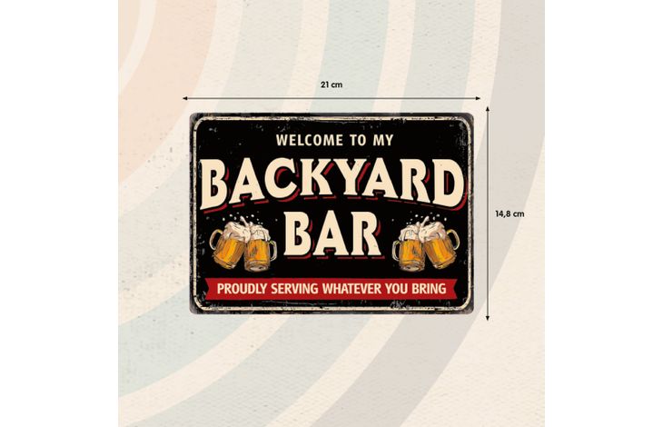 Plenty Gifts Bord blik Backyard Bar (h)