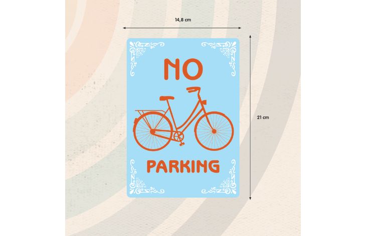 Plenty Gifts Sign Metal No Parking (v)