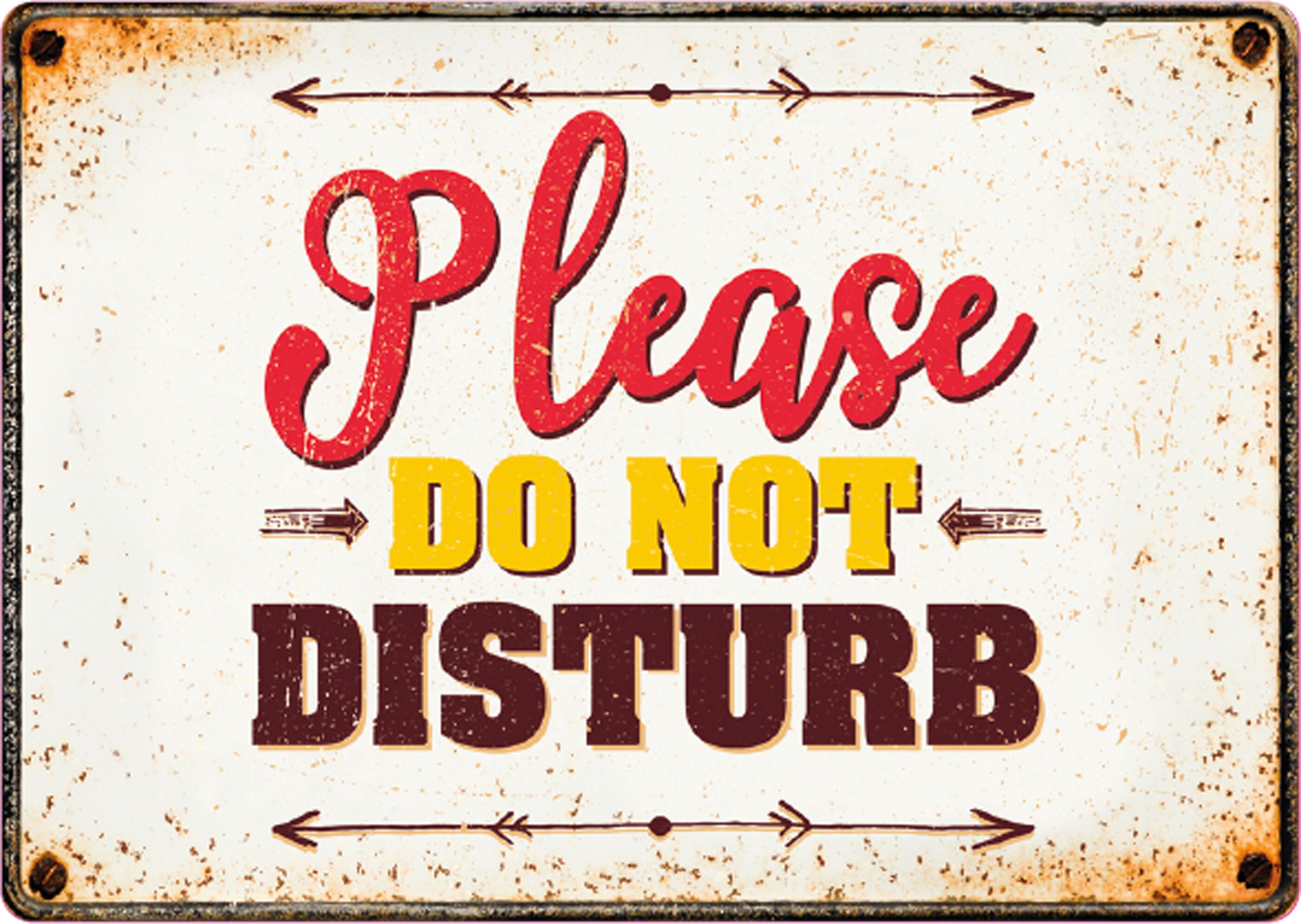 Plenty Gifts Sign Metal Please do not Disturb (h)