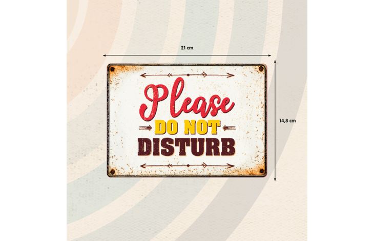 Plenty Gifts Sign Metal Please do not Disturb (h)