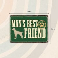 Plenty Gifts Sign Metal Man's Best Friend (h)
