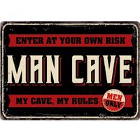 Plenty Gifts Sign Metal Man Cave (h)