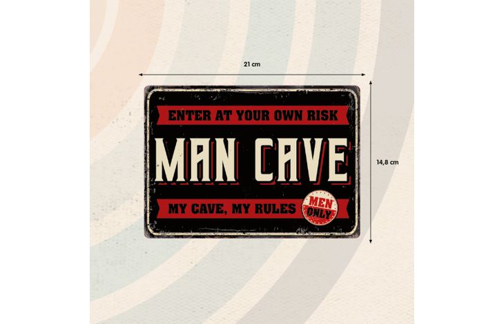 Plenty Gifts Sign Metal Man Cave (h)