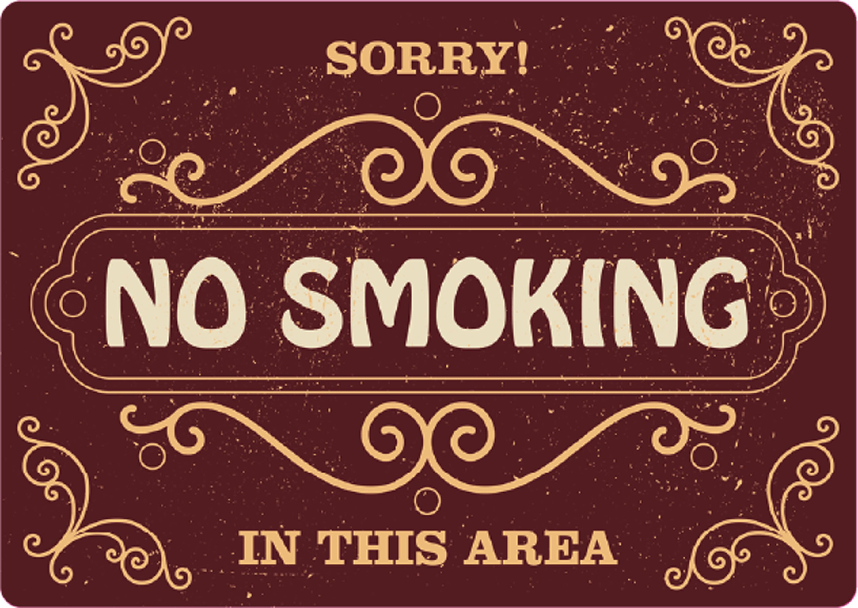 Plenty Gifts Sign Metal No Smoking (h)